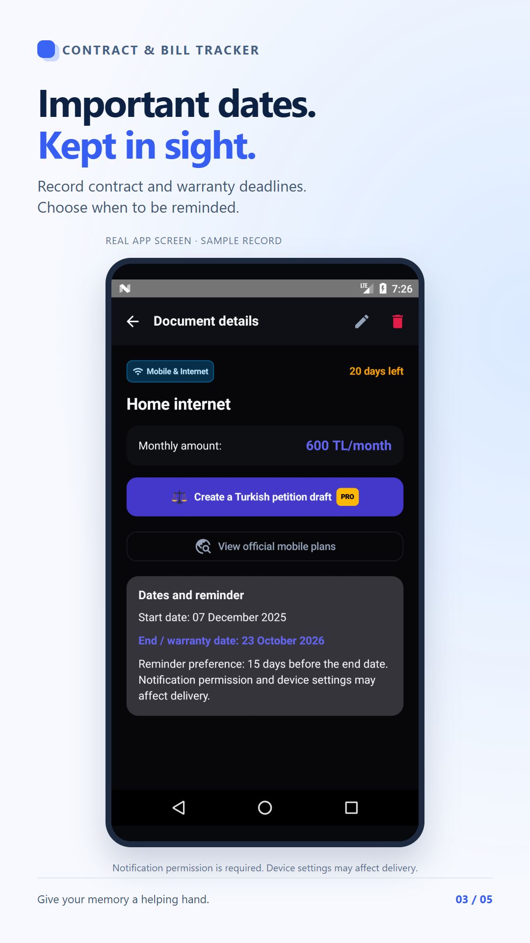 Real English app screen with sample records